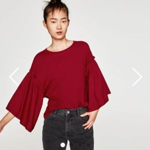 Zara Flare Sleeve Tee